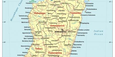 Kart over Madagaskar veien