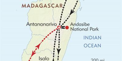 Madagaskar Antananarivo kart