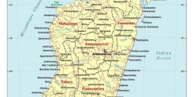 Detaljert kart over Madagaskar