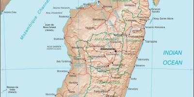 Madagaskar landet kart