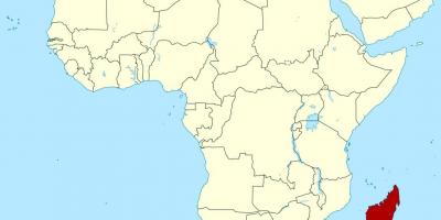 Madagaskar på afrika kart