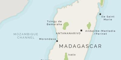 Kart over Øya og omkringliggende øyer
